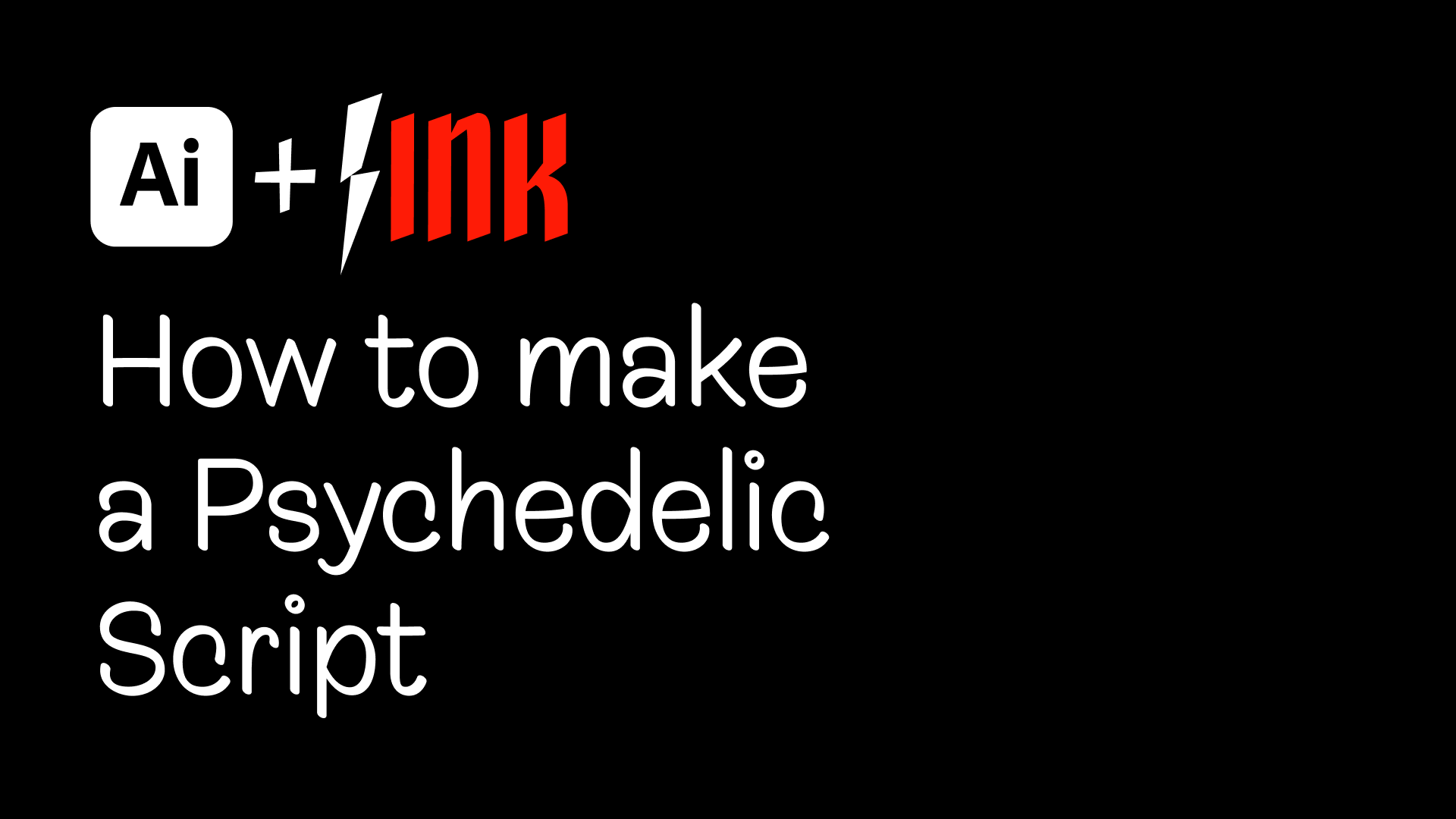 With your favourite vector graphic tool and LTTR/INK, create a psychedelic calligraphy style inspired by artists of the late 1960s.